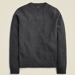 J. Crew Midweight cashmere Crewneck Sweater in Heather Charcoal Grey Size Small